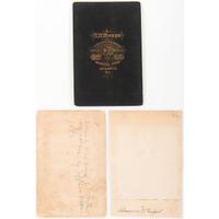 Jefferson Davis, Cabinet Cards, Incl. Last Known Photograph