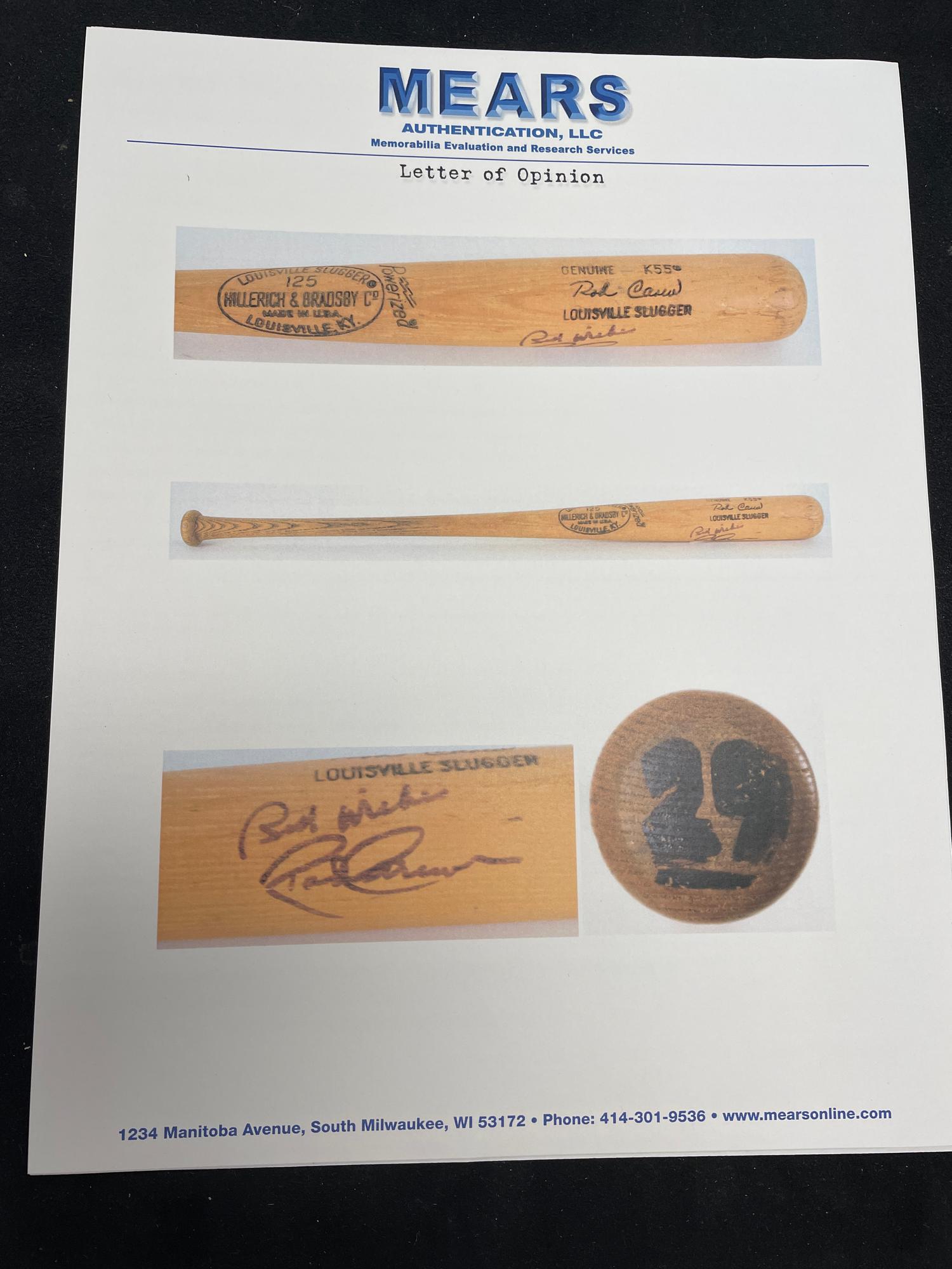 A Rod Carew Signed Autograph 1977-79 Baseball Promotions Louisville Slugger Bat (MEARS LOA),