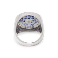 DIAMOND AND SAPPHIRE RING