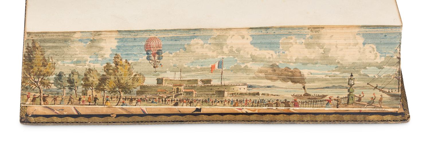 [FORE-EDGE PAINTINGS] -- [WHITE, Henry Kirke (1785-1806)]. SOUTHEY, Robert (1774-1843). The Remains of Henry Krike White, of Nottingham... With an Account of his Life . London: Longman, Hurst, Rees, Orme, and Brown, 1823, 1822.