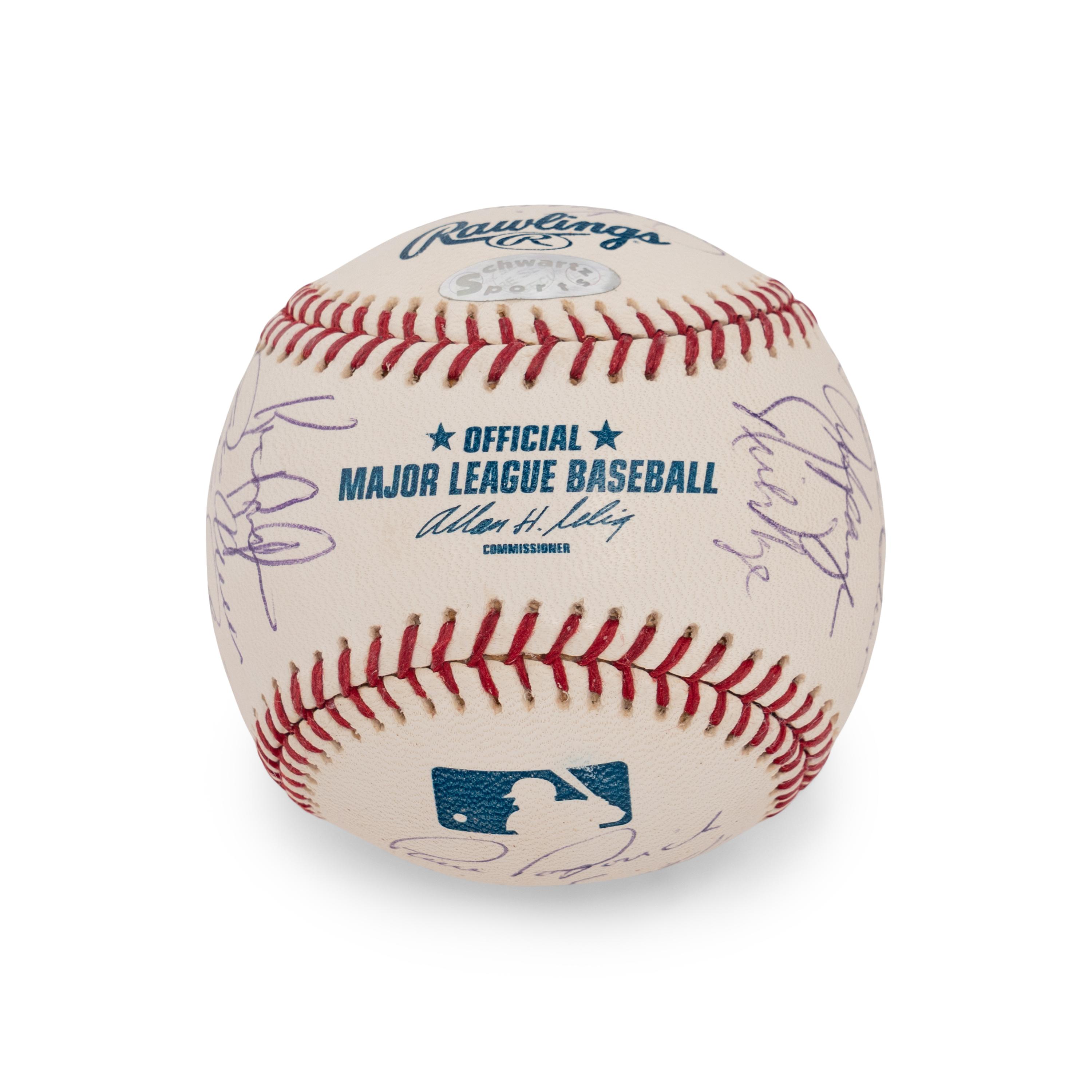 A 1969 Chicago Cubs Team Signed Autograph Baseball - 17 Signatures (Beckett Authentication Services)