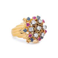 DIAMOND AND MULTIGEM RING