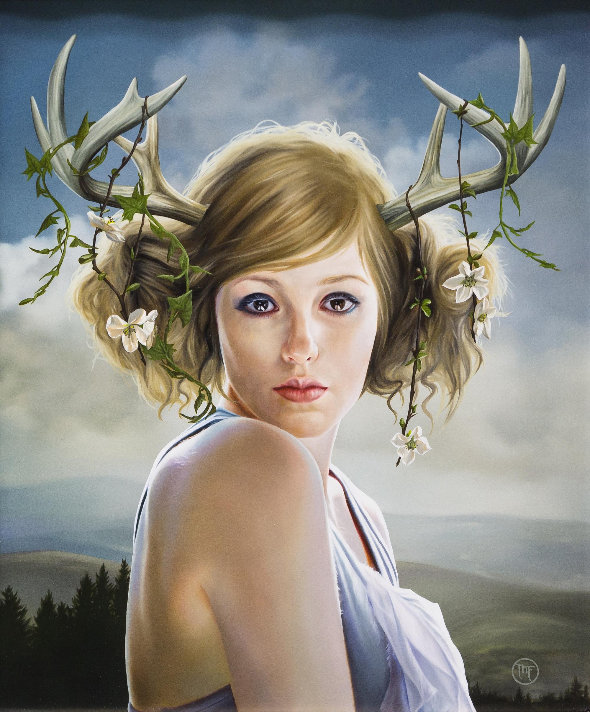 Melissa Forman, (American, 20th/21st century), She Who Embodied the Deer's Peaceful Nature