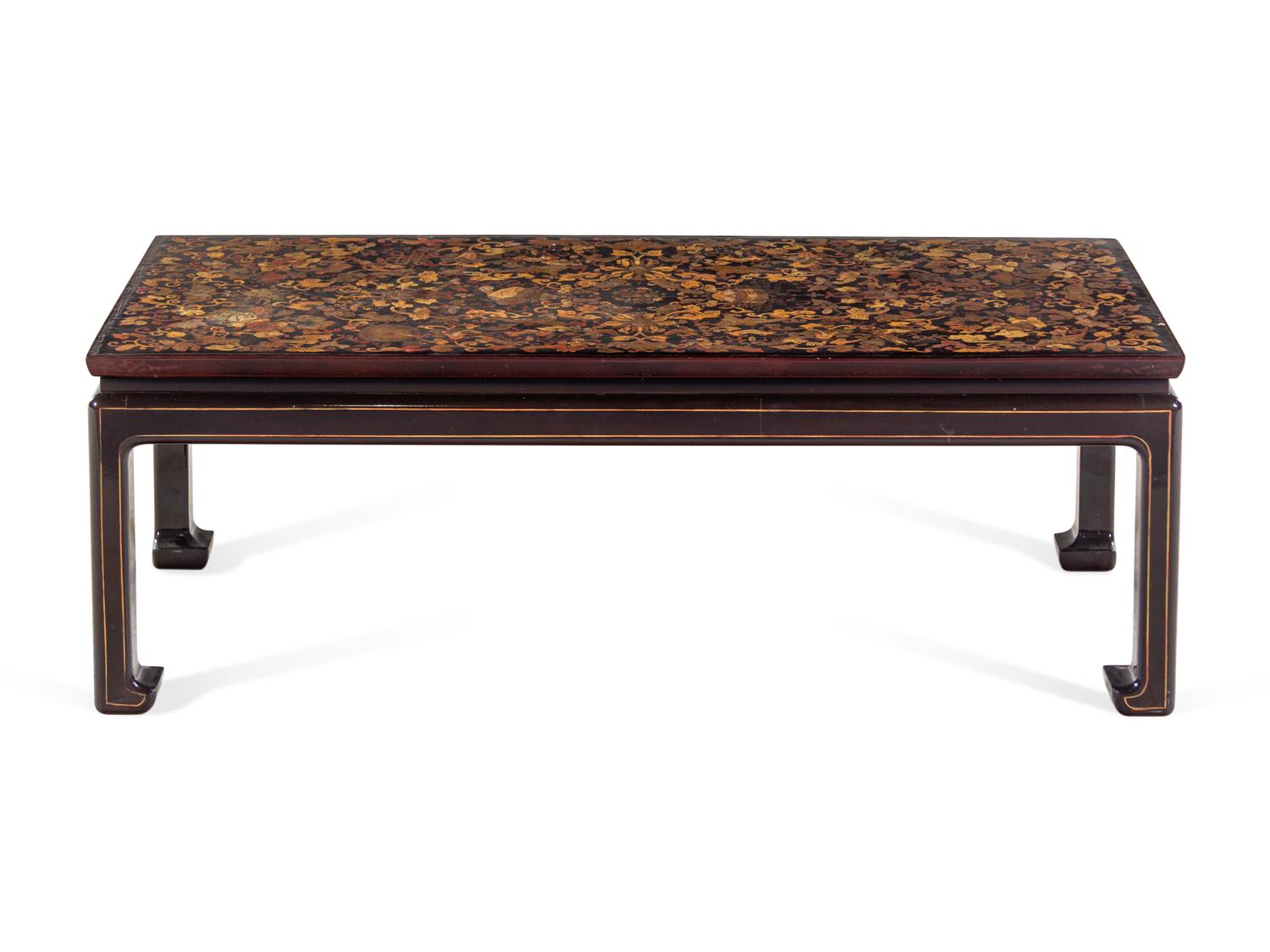 A Chinese Painted Lacquered Table