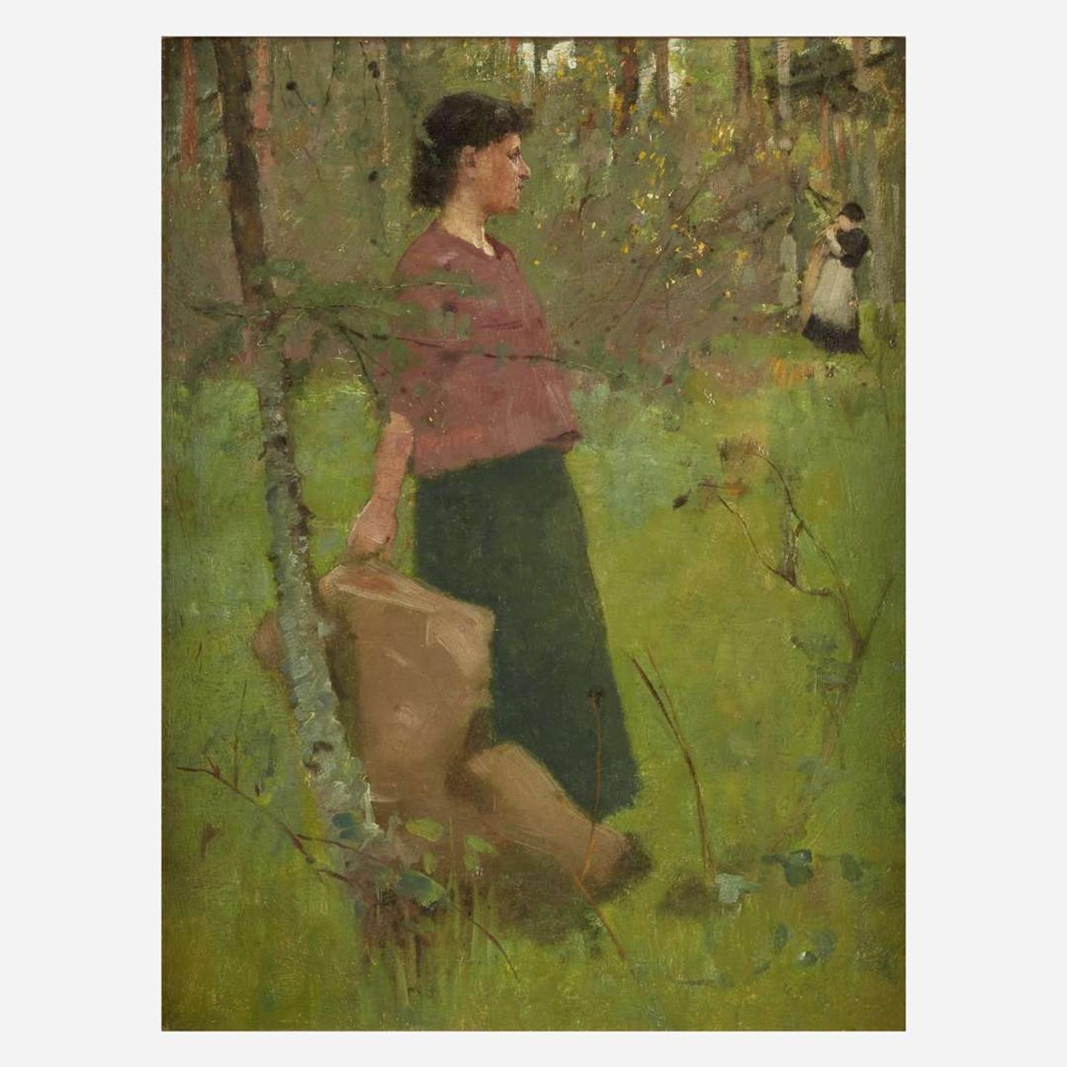 Alexander Mann (Scottish, 1853–1908) Gathering Wood