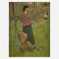 Alexander Mann (Scottish, 1853–1908) Gathering Wood