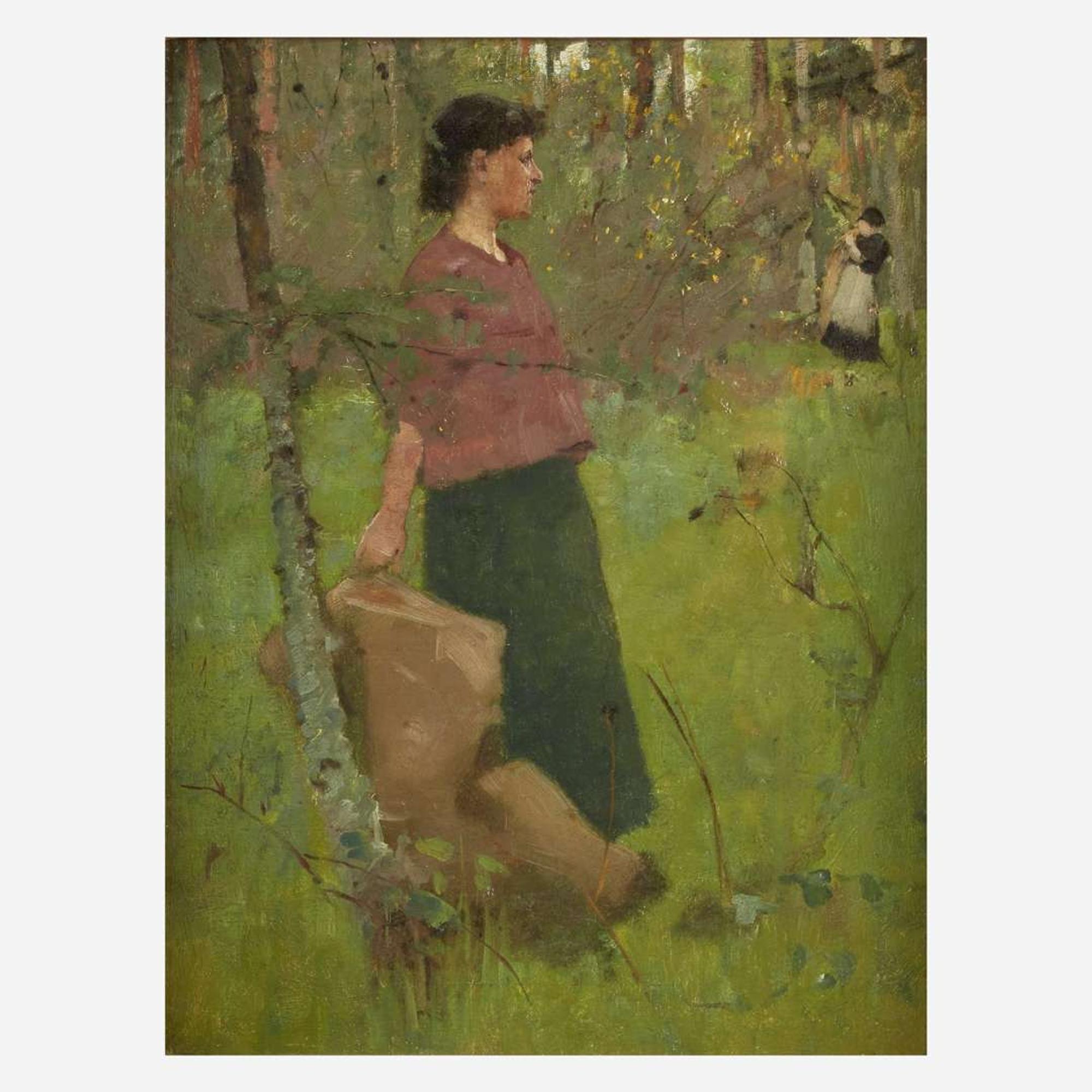 Alexander Mann (Scottish, 1853–1908) Gathering Wood