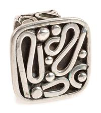 Pair of Complementary Southwestern Sterling Silver Rings