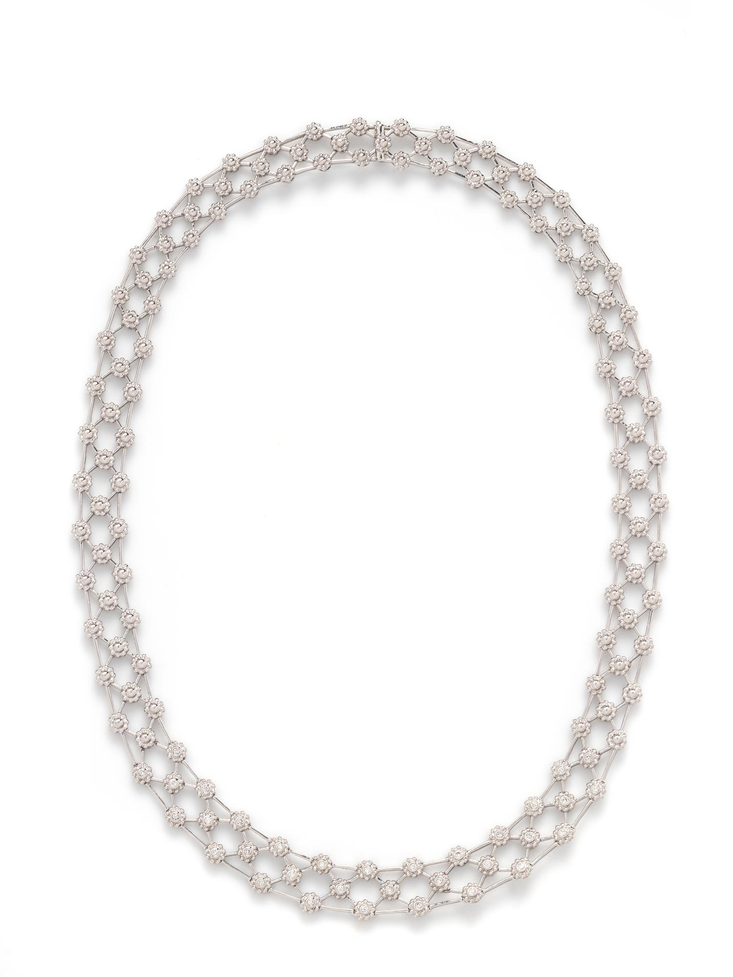 WHITE GOLD AND DIAMOND COLLAR NECKLACE