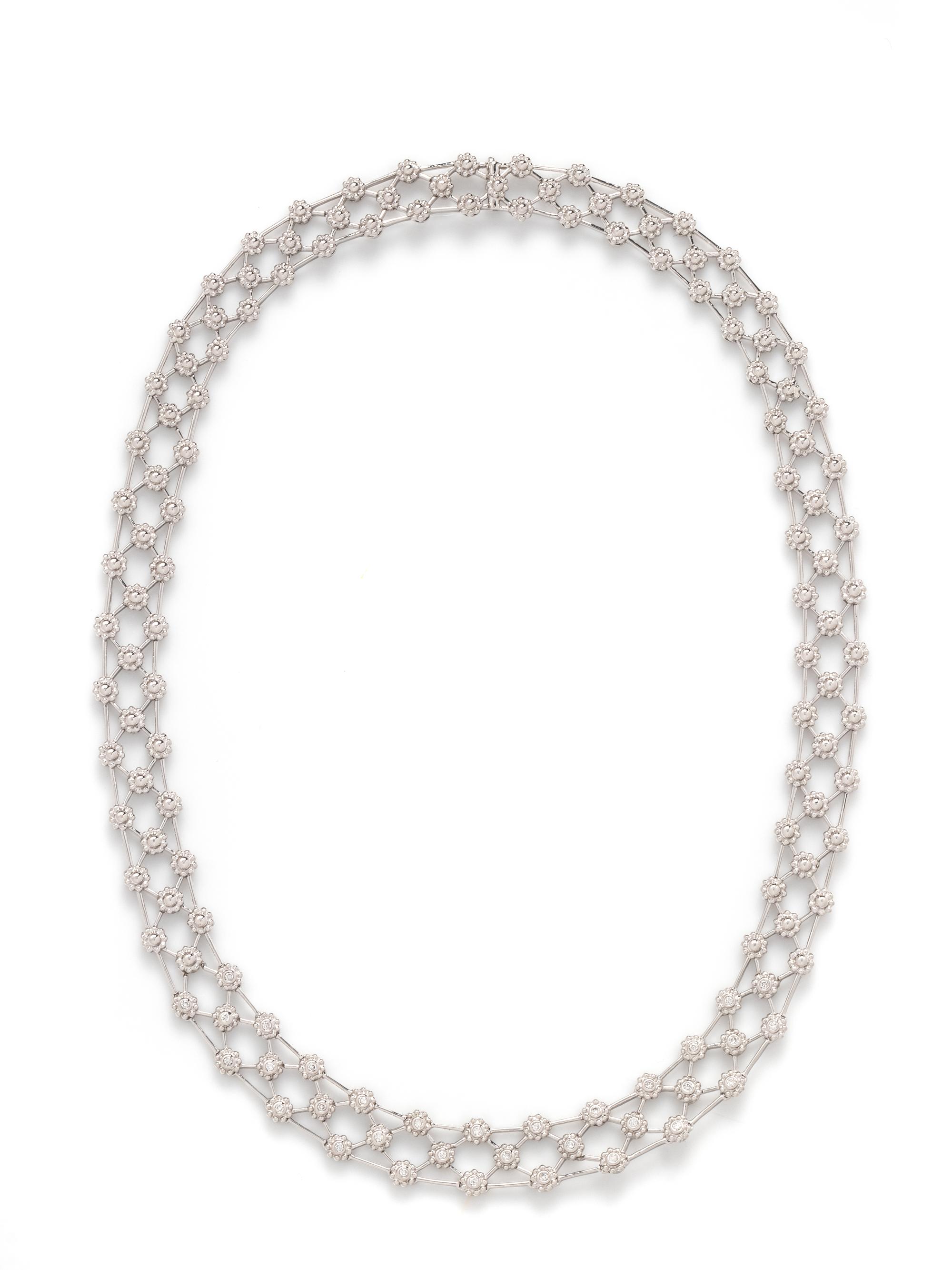 WHITE GOLD AND DIAMOND COLLAR NECKLACE