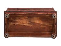 A William and Mary Red Painted Pine Two-Drawer Blanket or Mule Chest