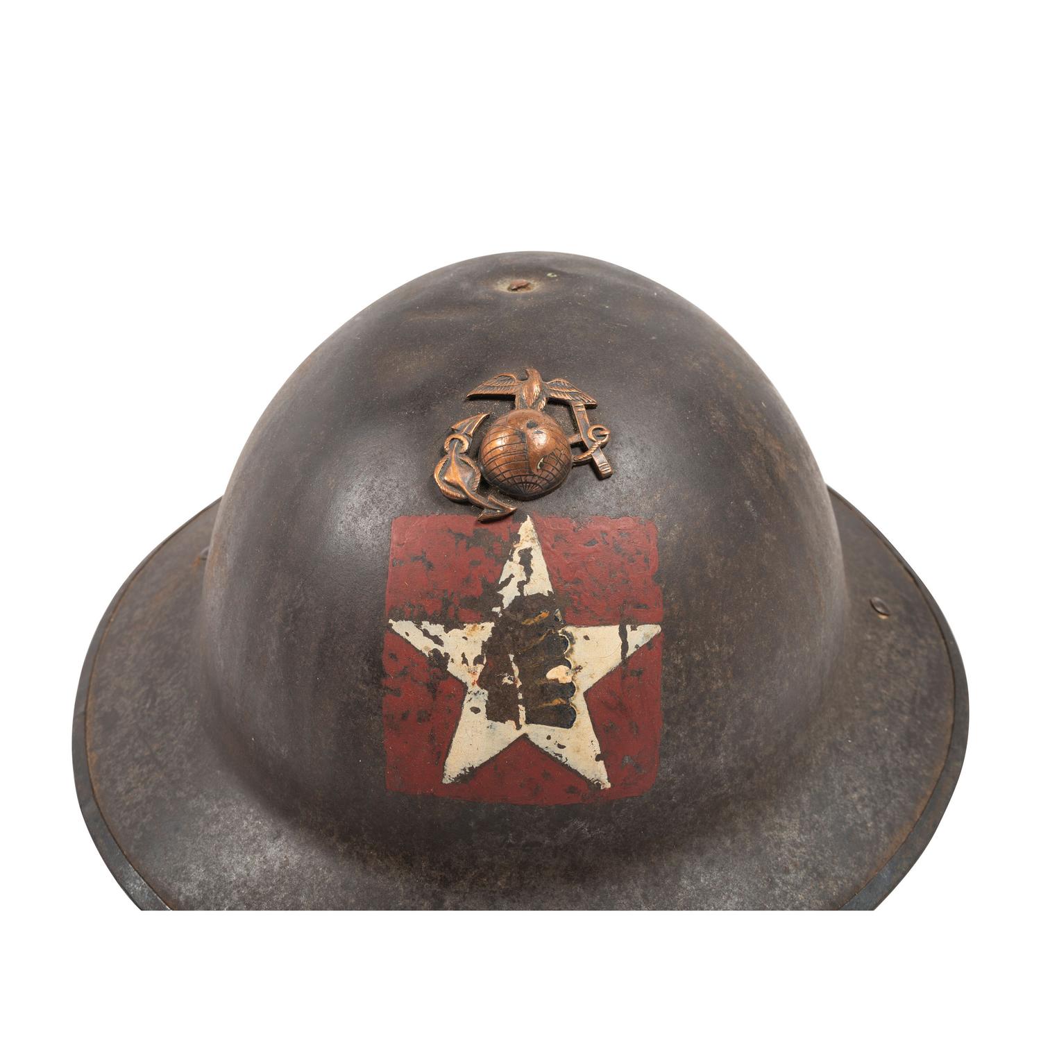 WWI 1st Battalion 5th Marines Painted Helmet