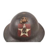 WWI 1st Battalion 5th Marines Painted Helmet