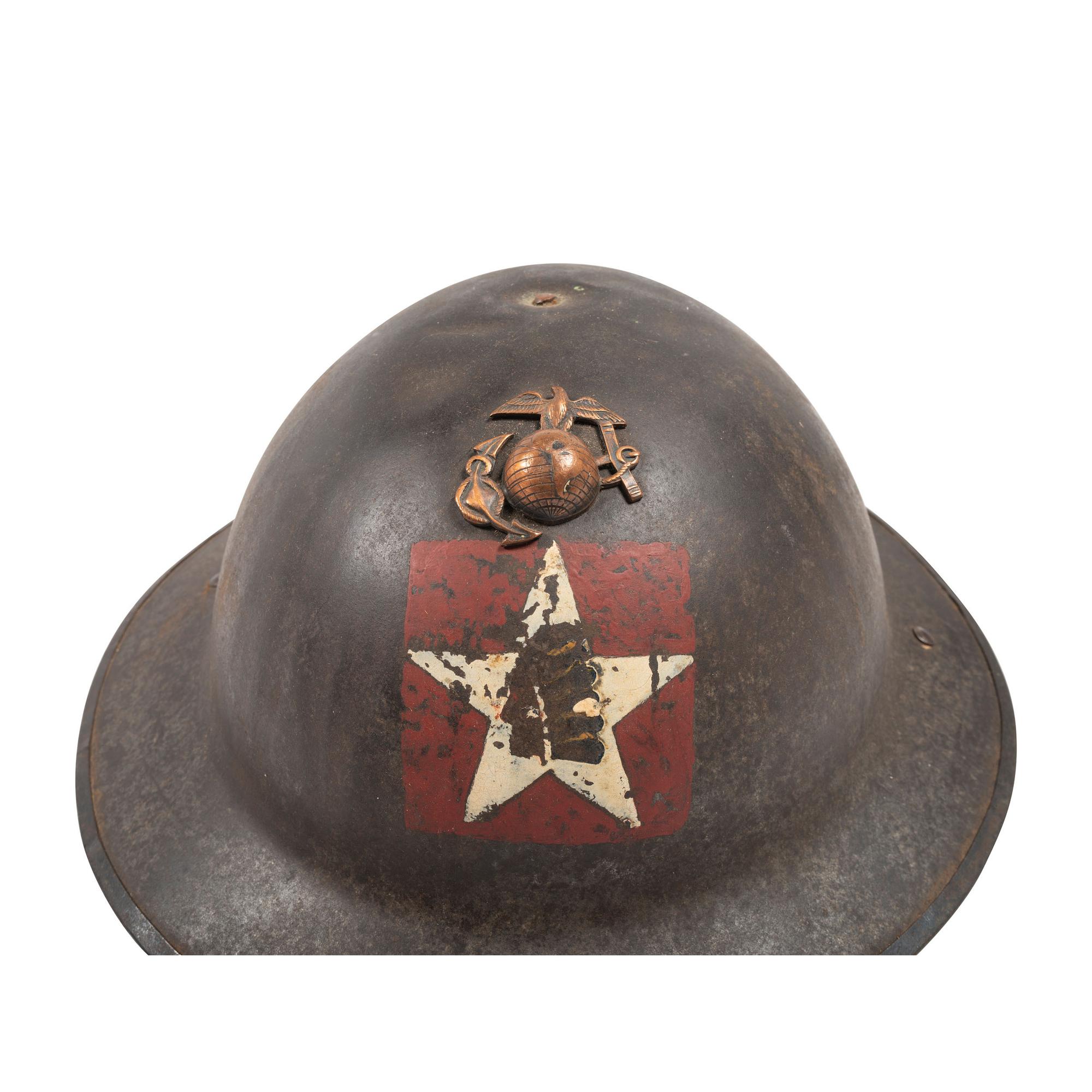 WWI 1st Battalion 5th Marines Painted Helmet