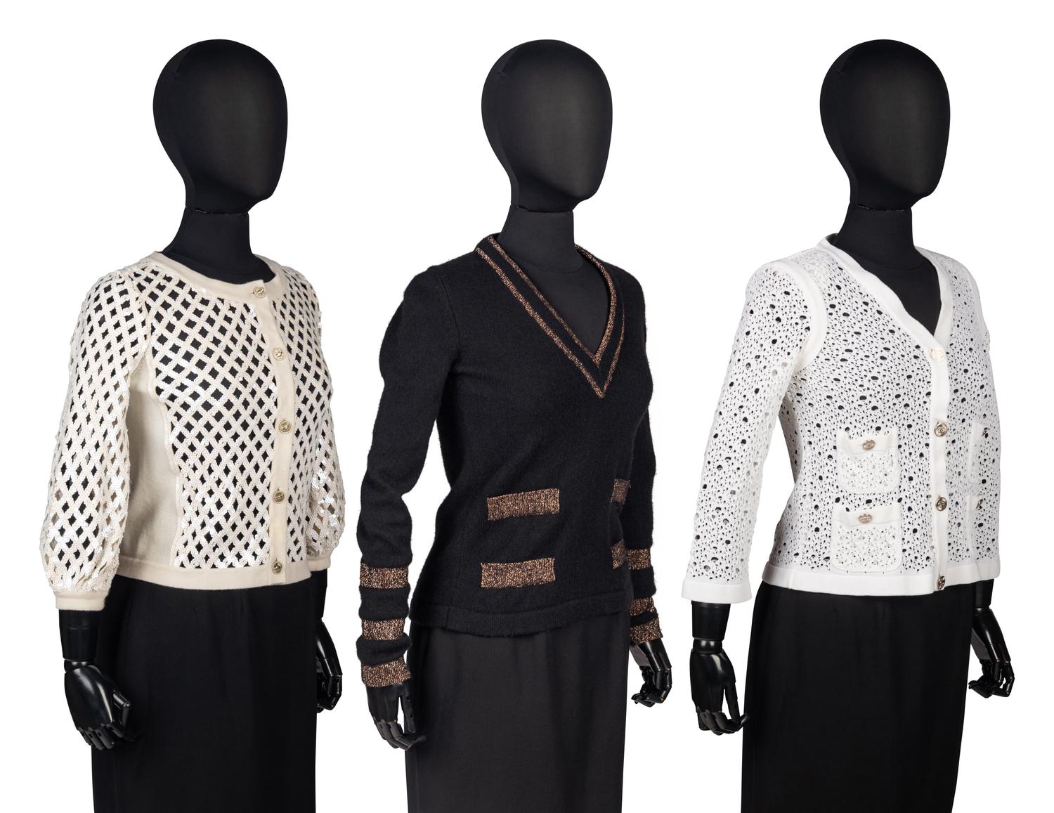 Three Chanel Sweaters
