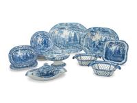 A Davenport Transfer-Decorated Earthenware Dinner Service