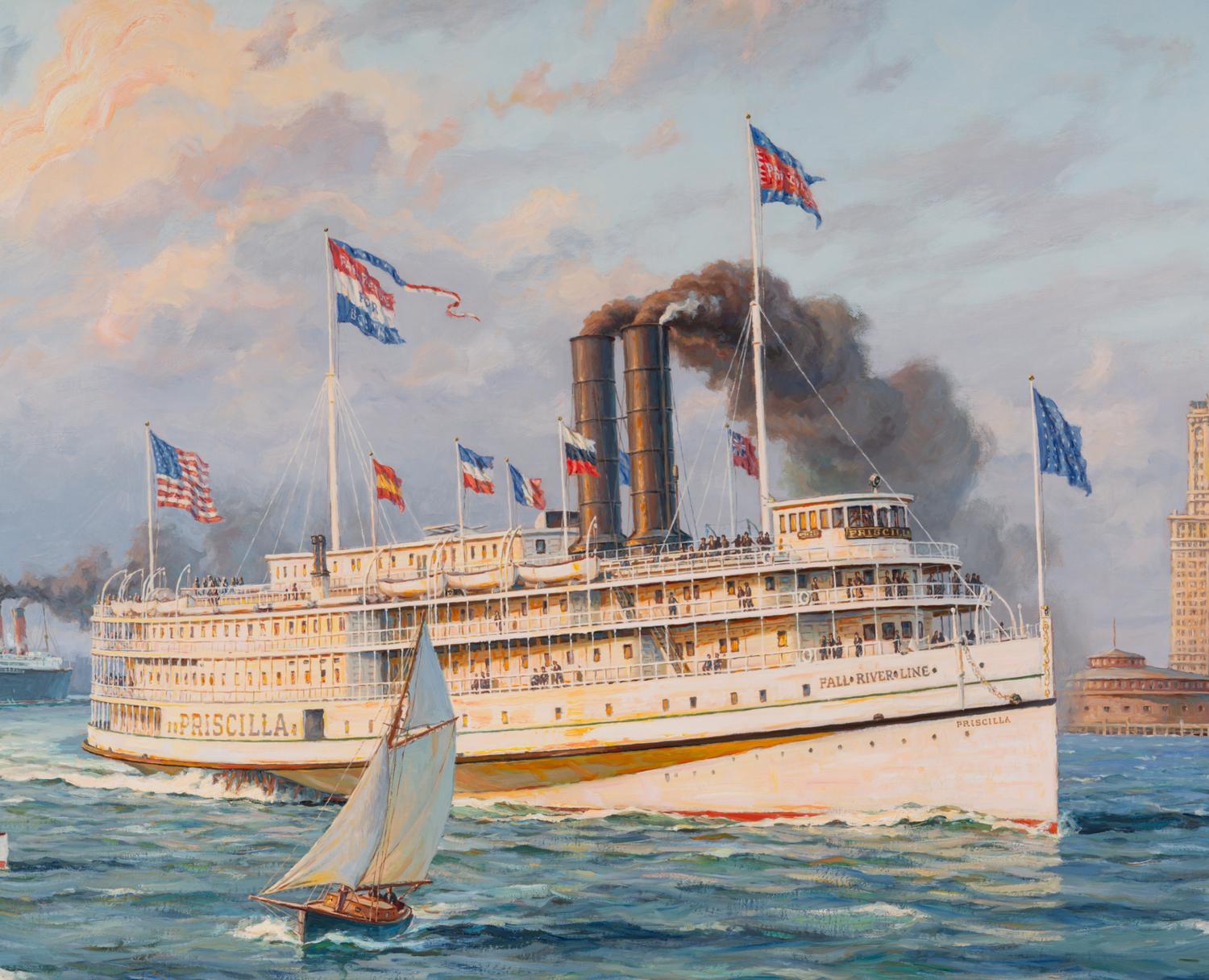 The Fall River Line Steamer "Priscilla ," of 1894 , 1983