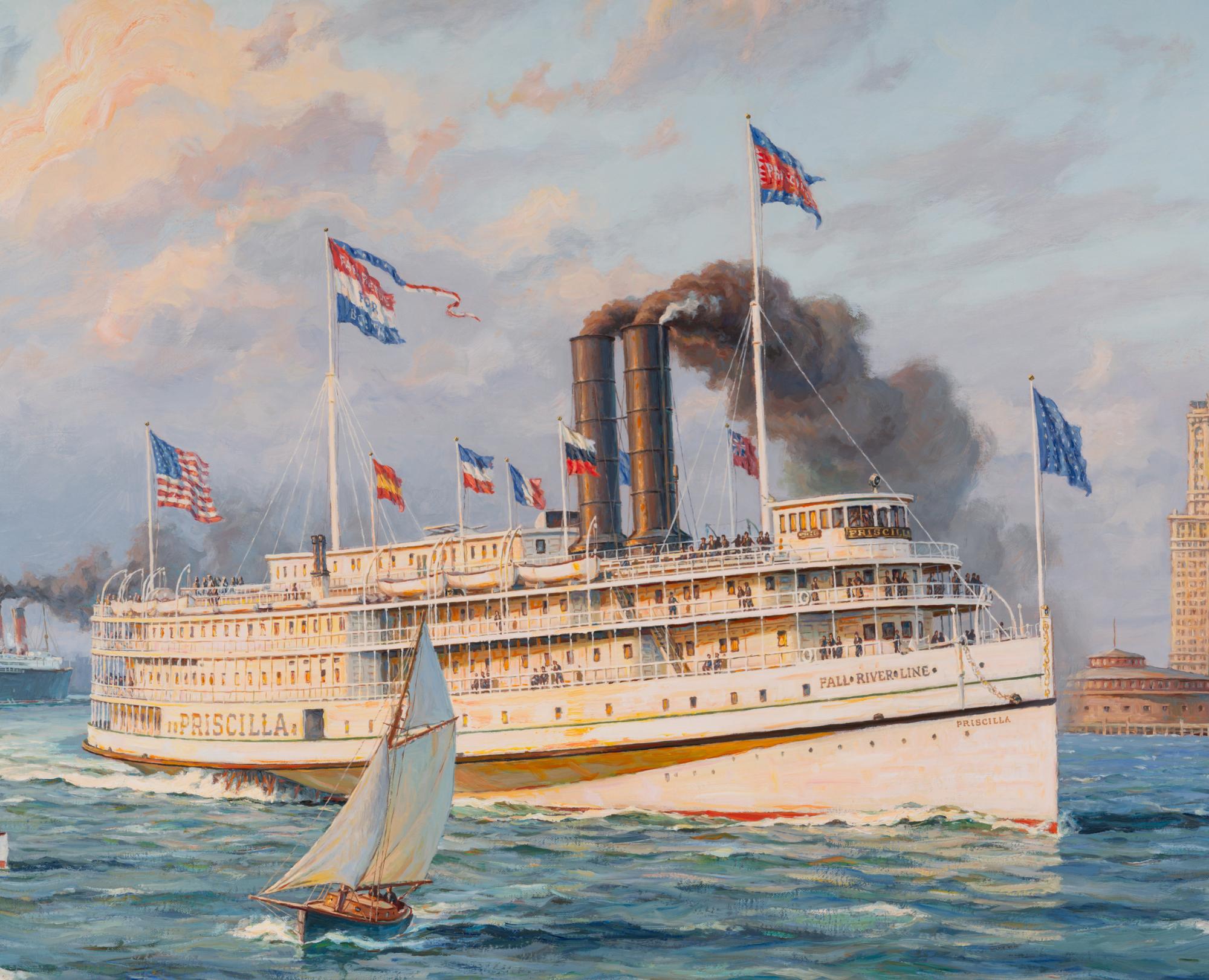 The Fall River Line Steamer "Priscilla ," of 1894 , 1983