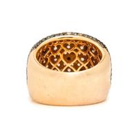 YELLOW GOLD, DIAMOND, AND COLORED DIAMOND RING