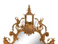 A Chinese Chippendale Style Giltwood Mirror