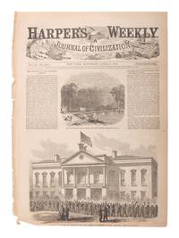 [CIVIL WAR] Harper's Weekly . 42 issues (incomplete run). New York: 7 January - 23 December 1865. [ With :] Pictorial War Record . 15 issues. [ With :] Frank Leslie's Illustrated Famous Leaders and Battle Scenes of the Civil War. 1896.