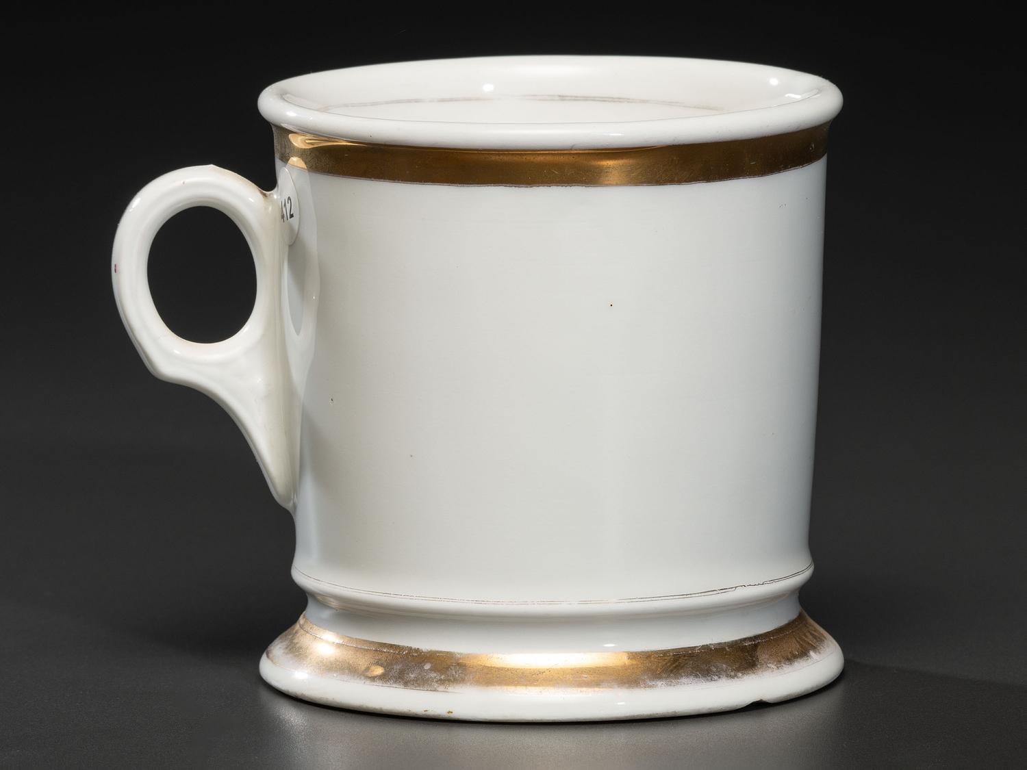A Creamery Separator's Porcelain Occupational Shaving Mug