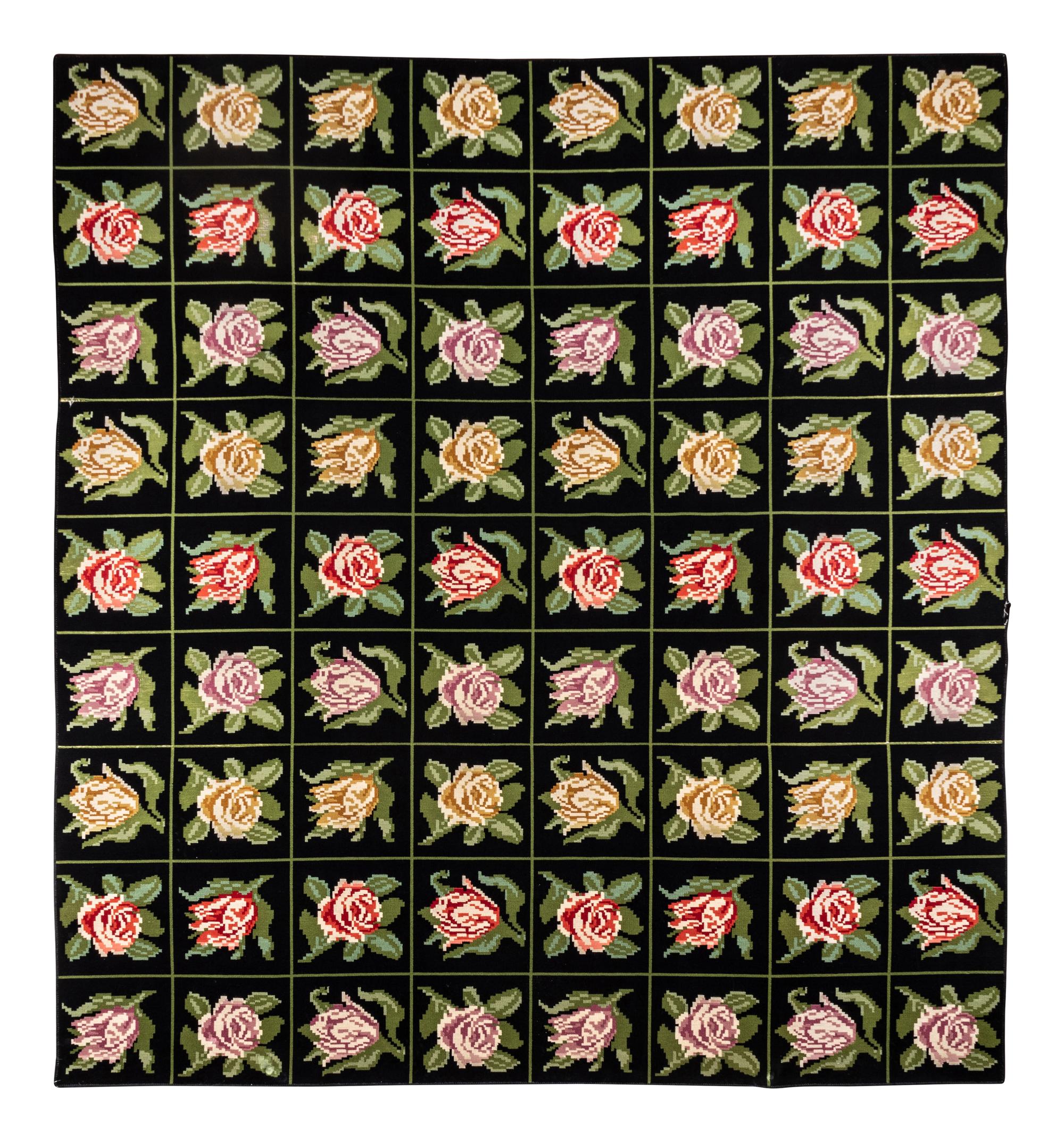 A Stark Faux Needlepoint Rug