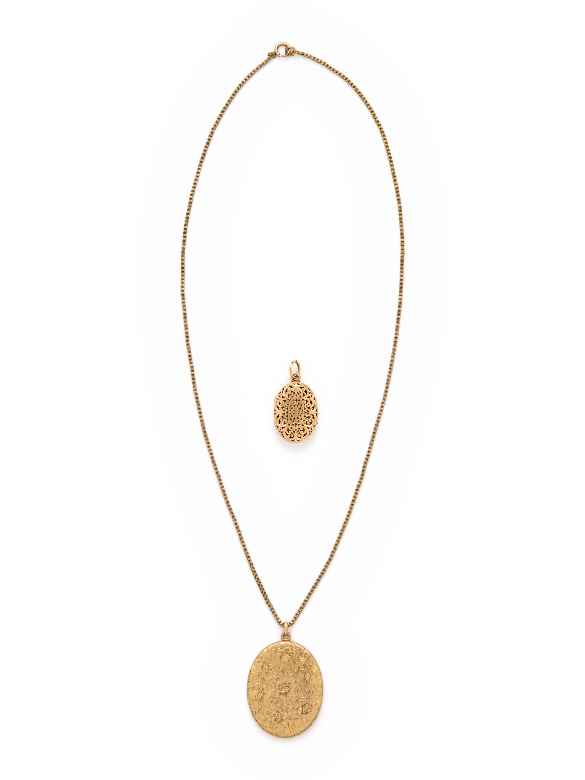 COLLECTION OF GOLD AND GOLD-FILLED JEWELRY