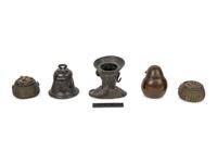 Five Chinese and Japanese Inkwells