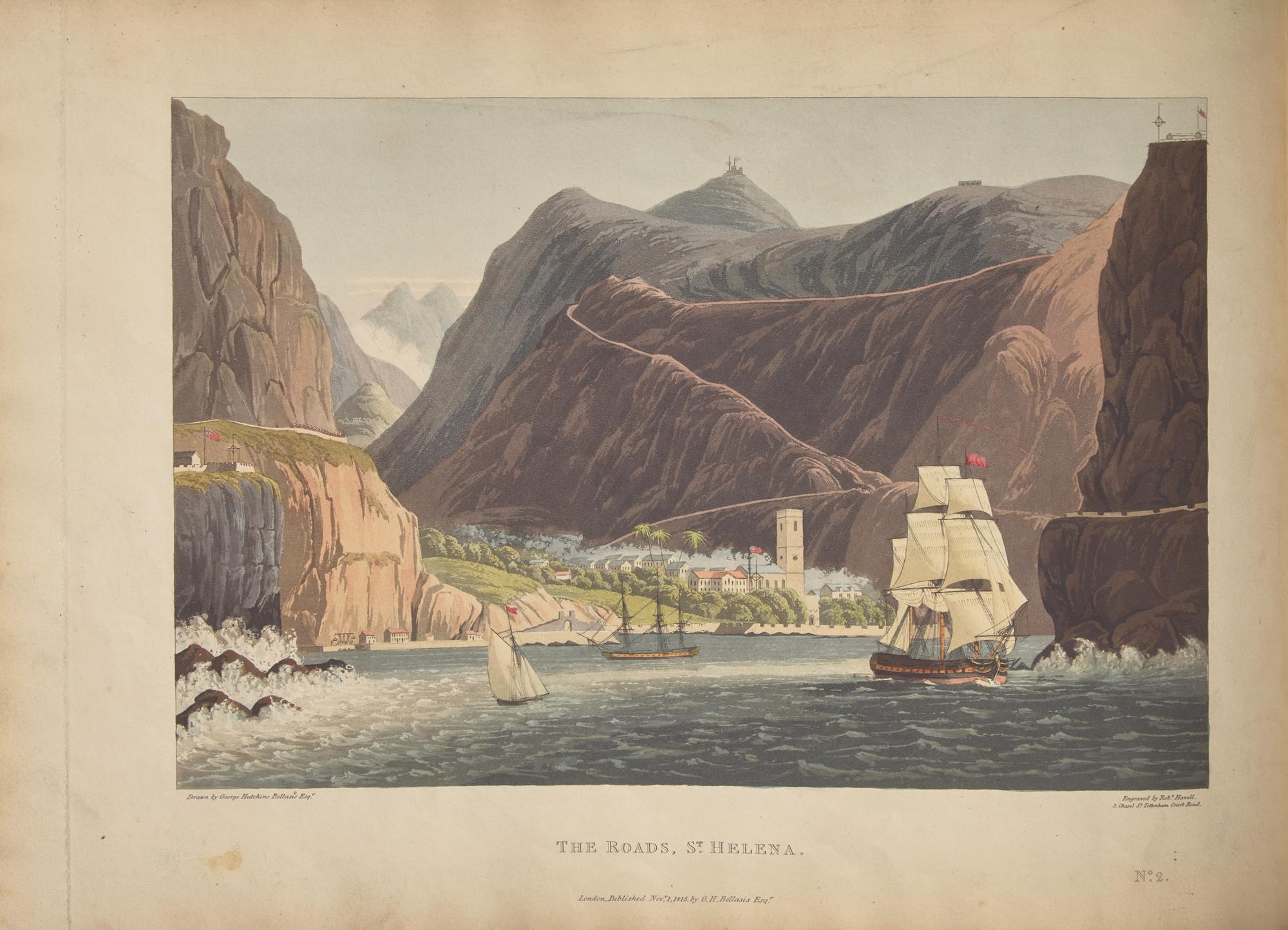 [Color-Plate Books] [Napoleon] Bellasis, George Hutchins. Views of Saint Helena