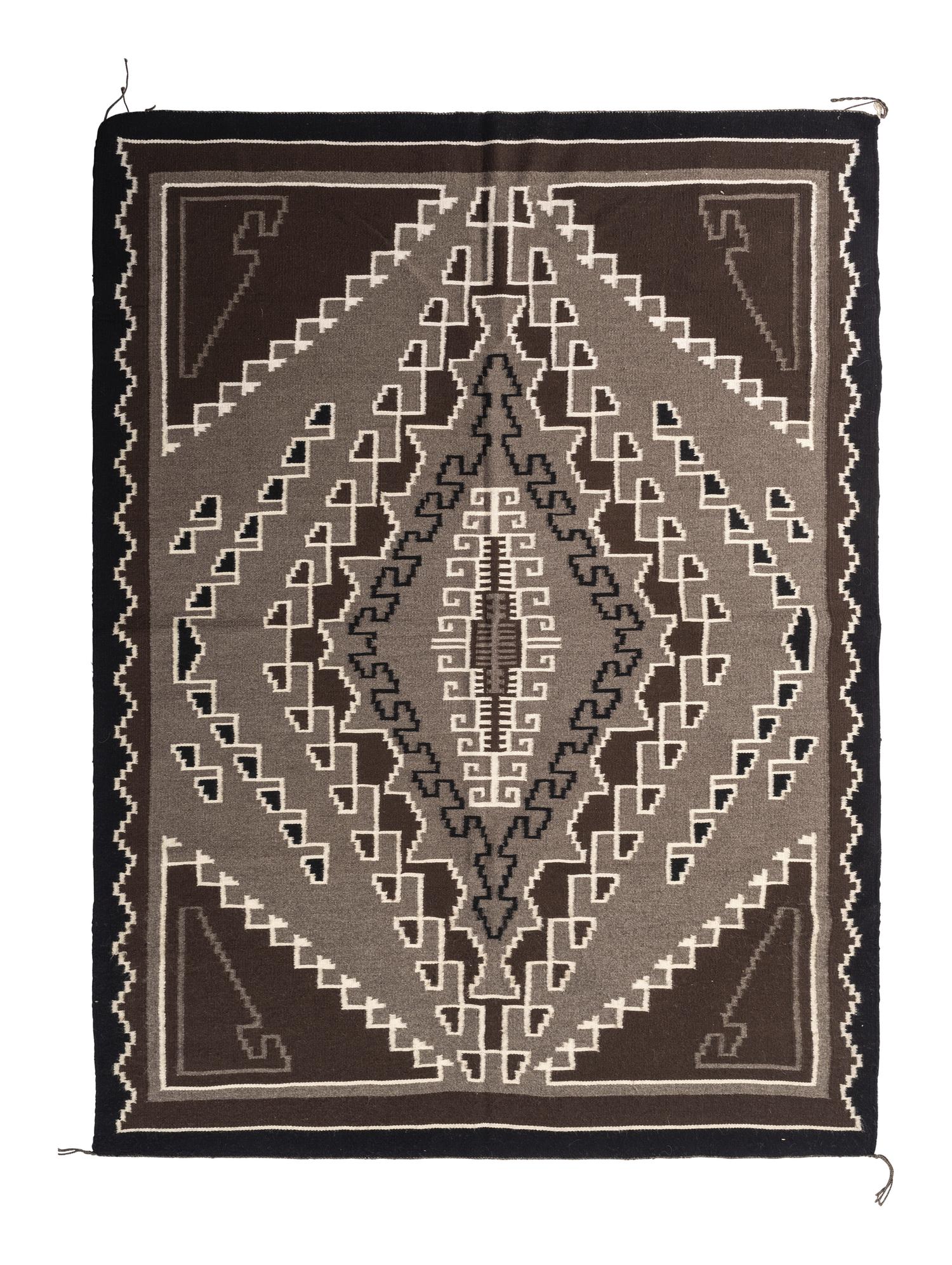 Navajo Two Grey Hills Weaving / Rug