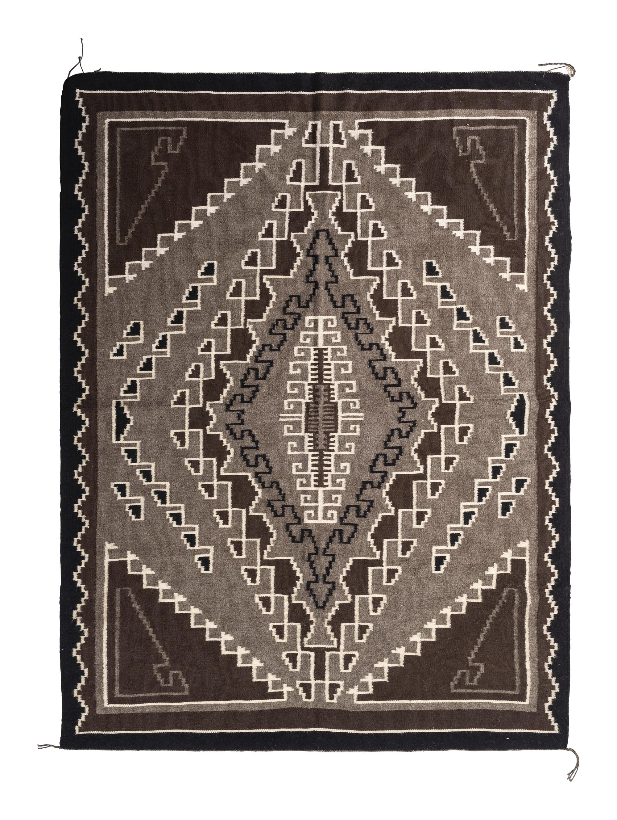 Navajo Two Grey Hills Weaving / Rug