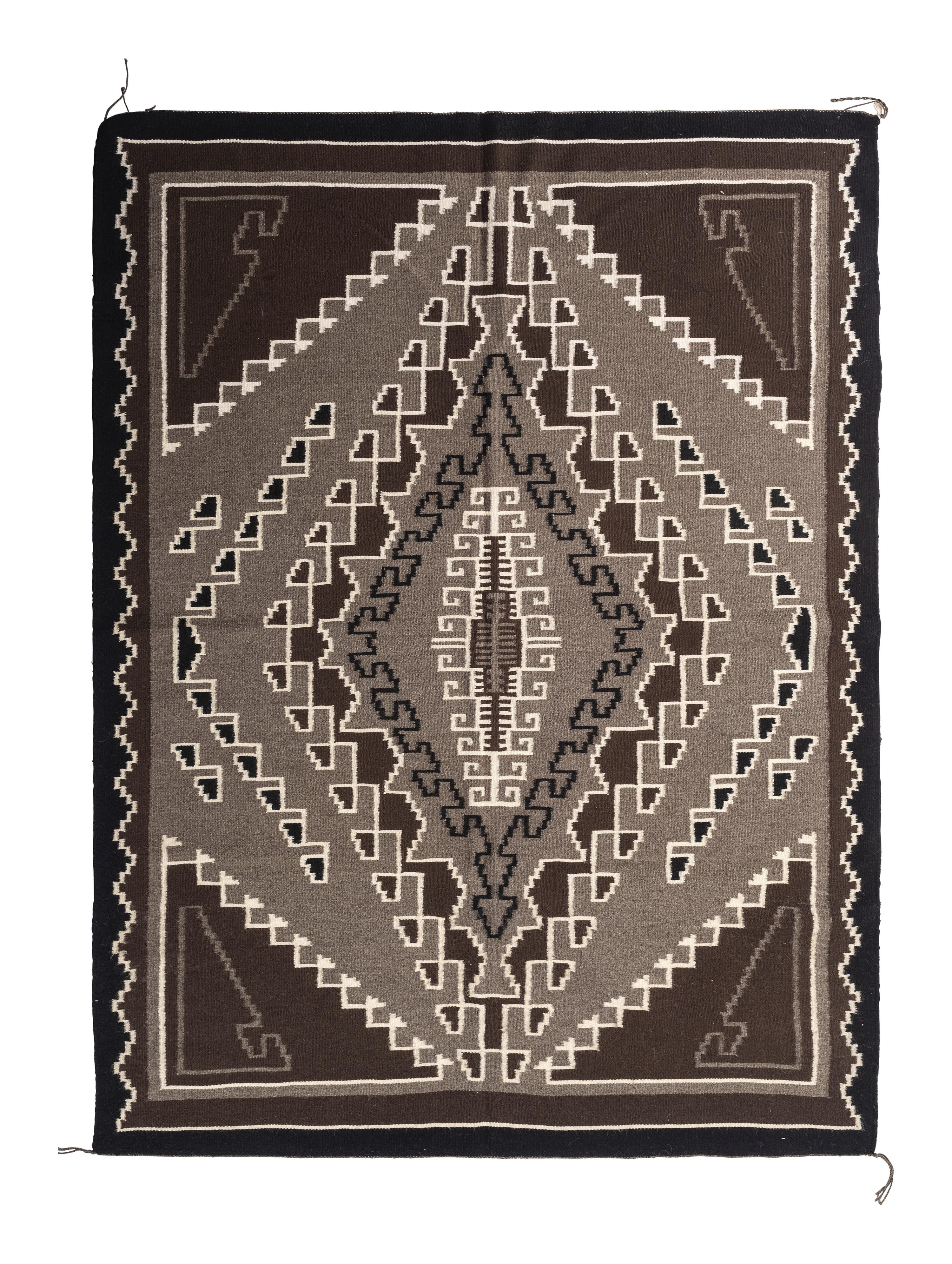 Navajo Two Grey Hills Weaving / Rug