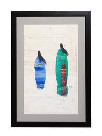 untitled, two figures in a winter storm