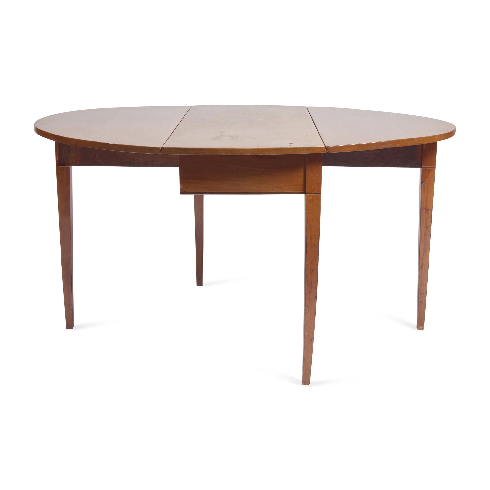 A George III Inlaid Mahogany Drop-Leaf Table
