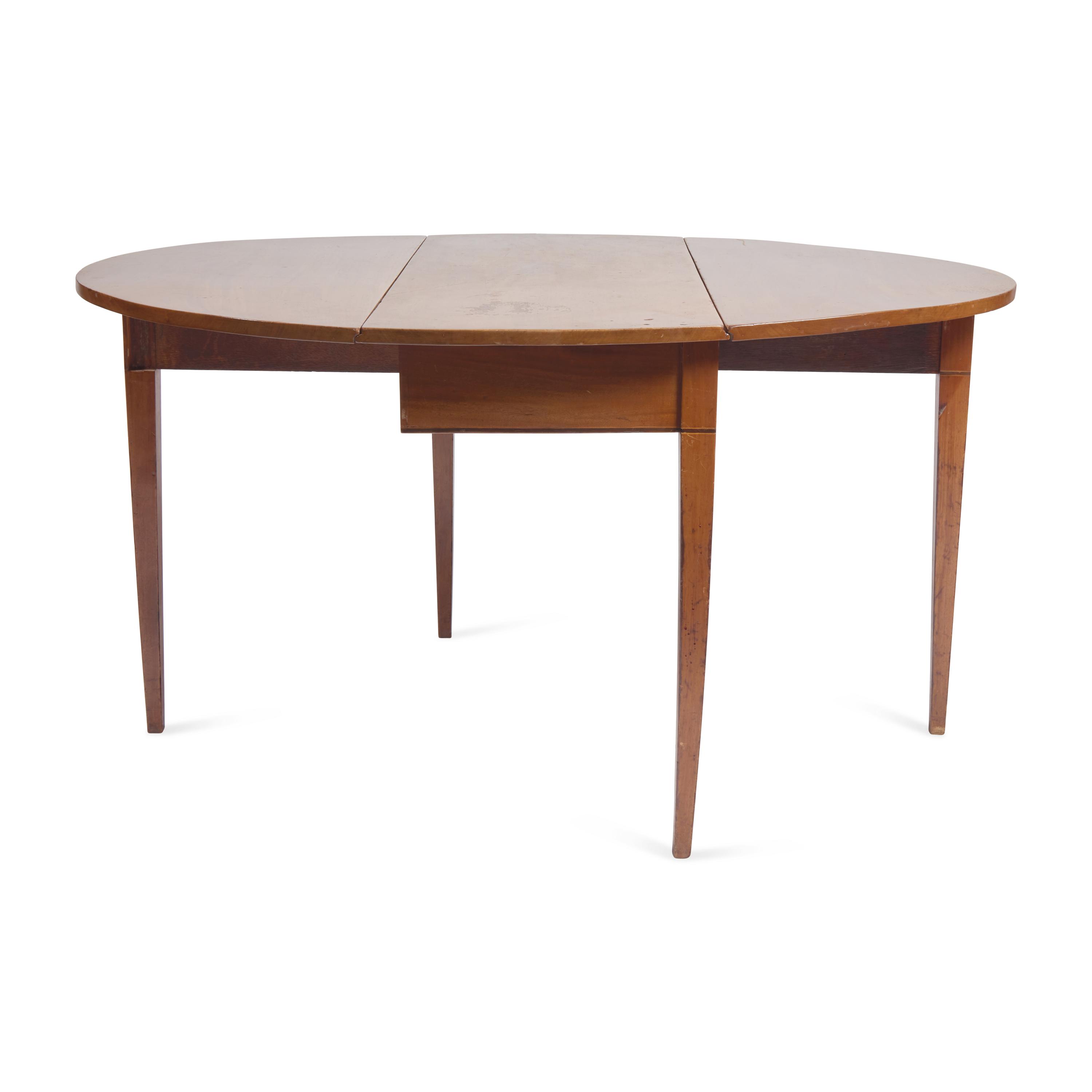A George III Inlaid Mahogany Drop-Leaf Table