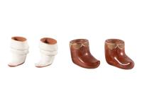 Two Pairs of Pottery Moccasins