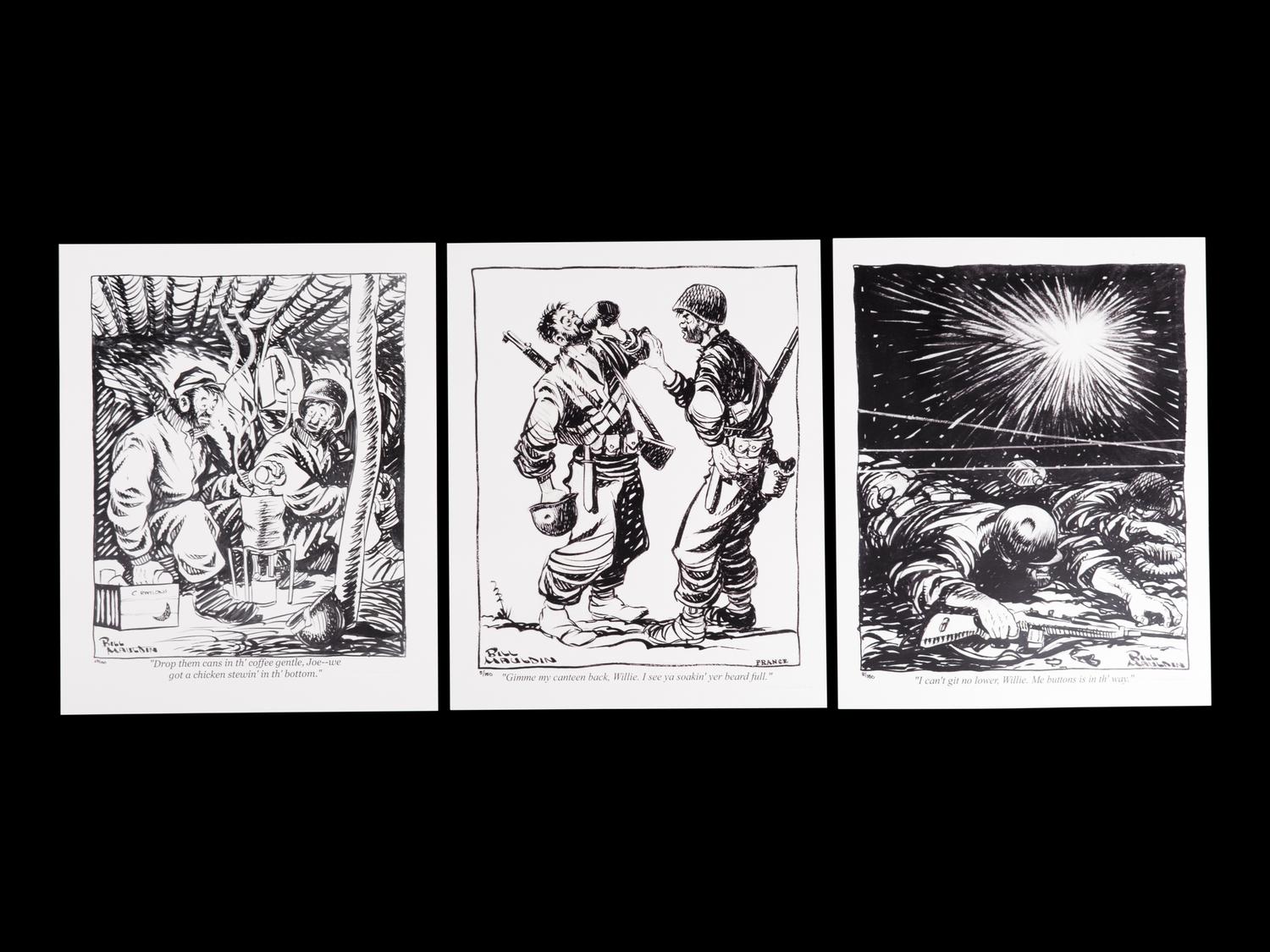 (Cartoon Art) MAULDIN, Bill (1921-2003). A group of 11 Bill Mauldin Items; comprising: