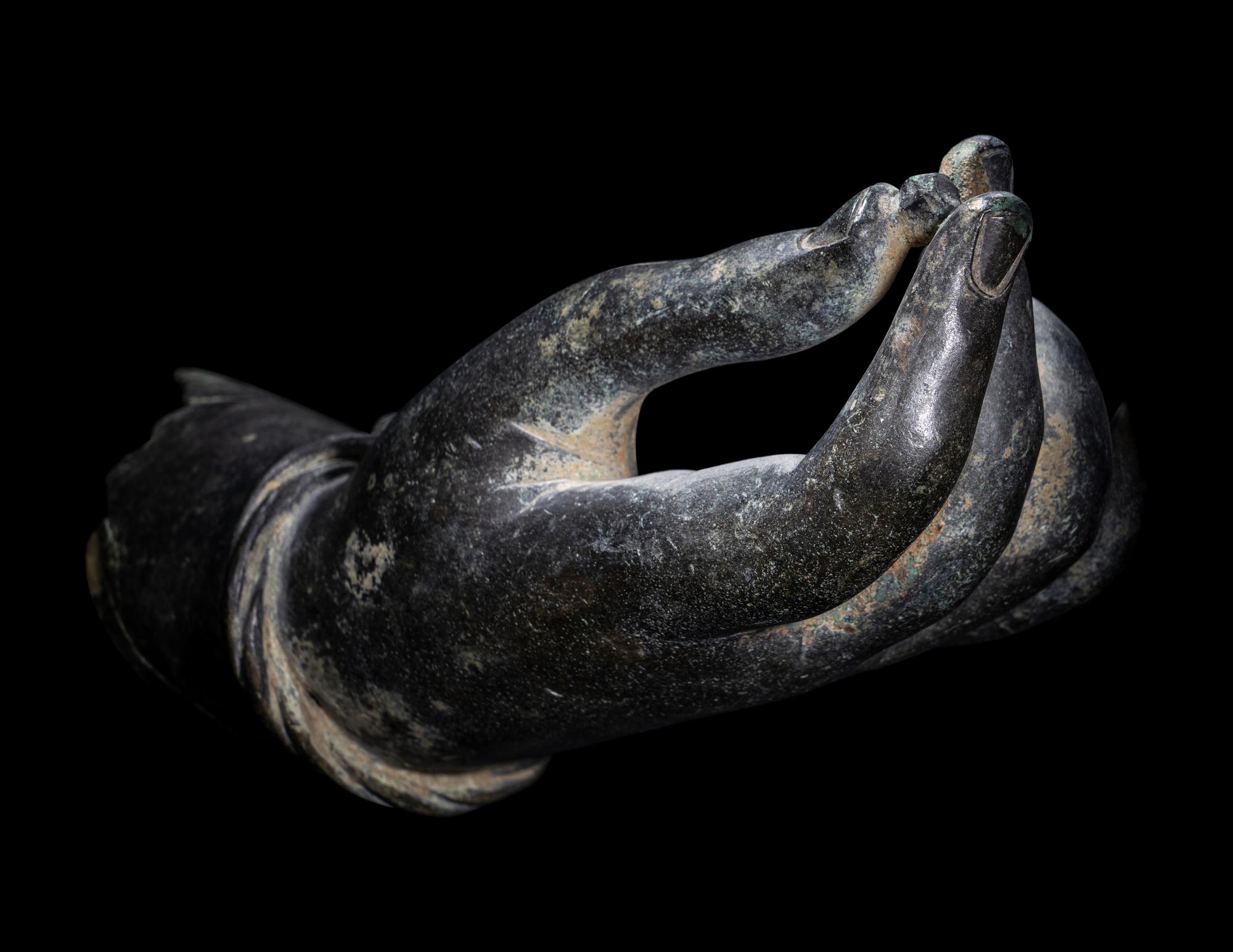 A Roman Bronze Right Hand, Possibly from a Statue of Aphrodite