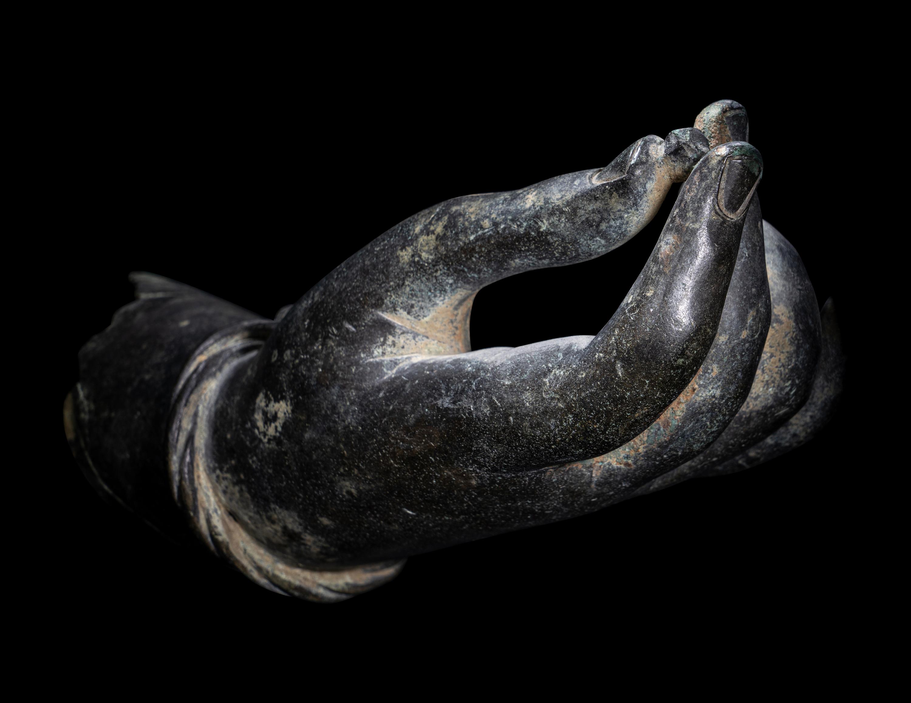 A Roman Bronze Right Hand, Possibly from a Statue of Aphrodite