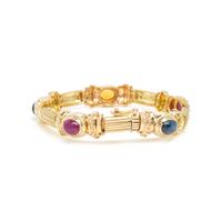 Yellow Gold and Multigem Bracelet