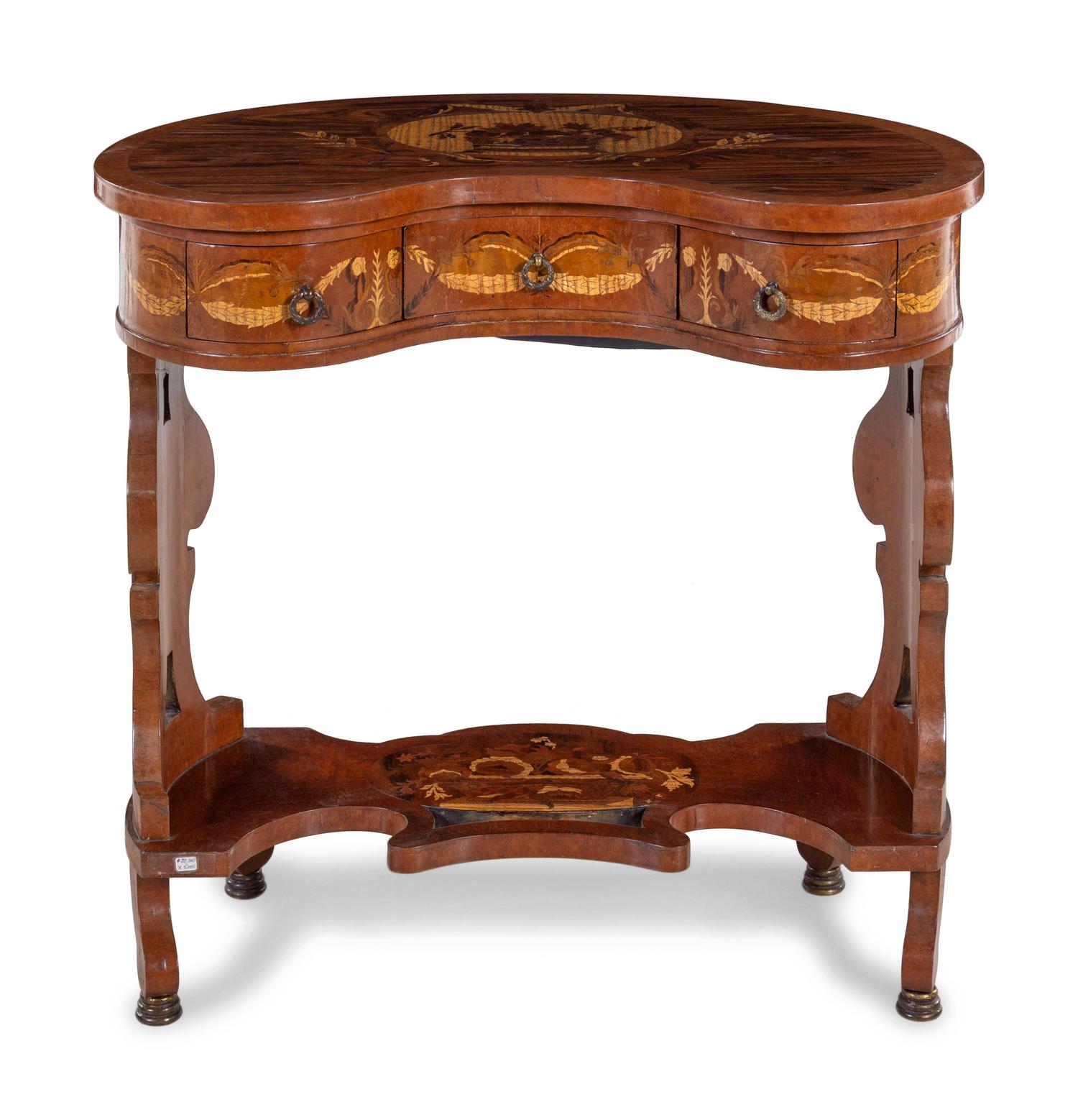 A Louis XV Style Marquetry Dressing Table