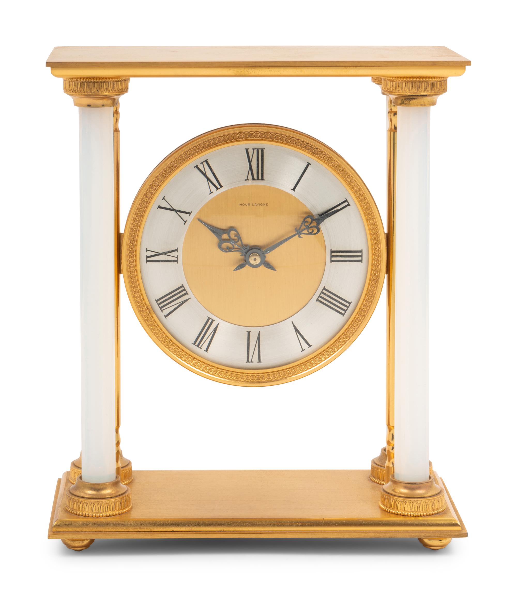 An Hour Lavigne Bronze Portico Clock