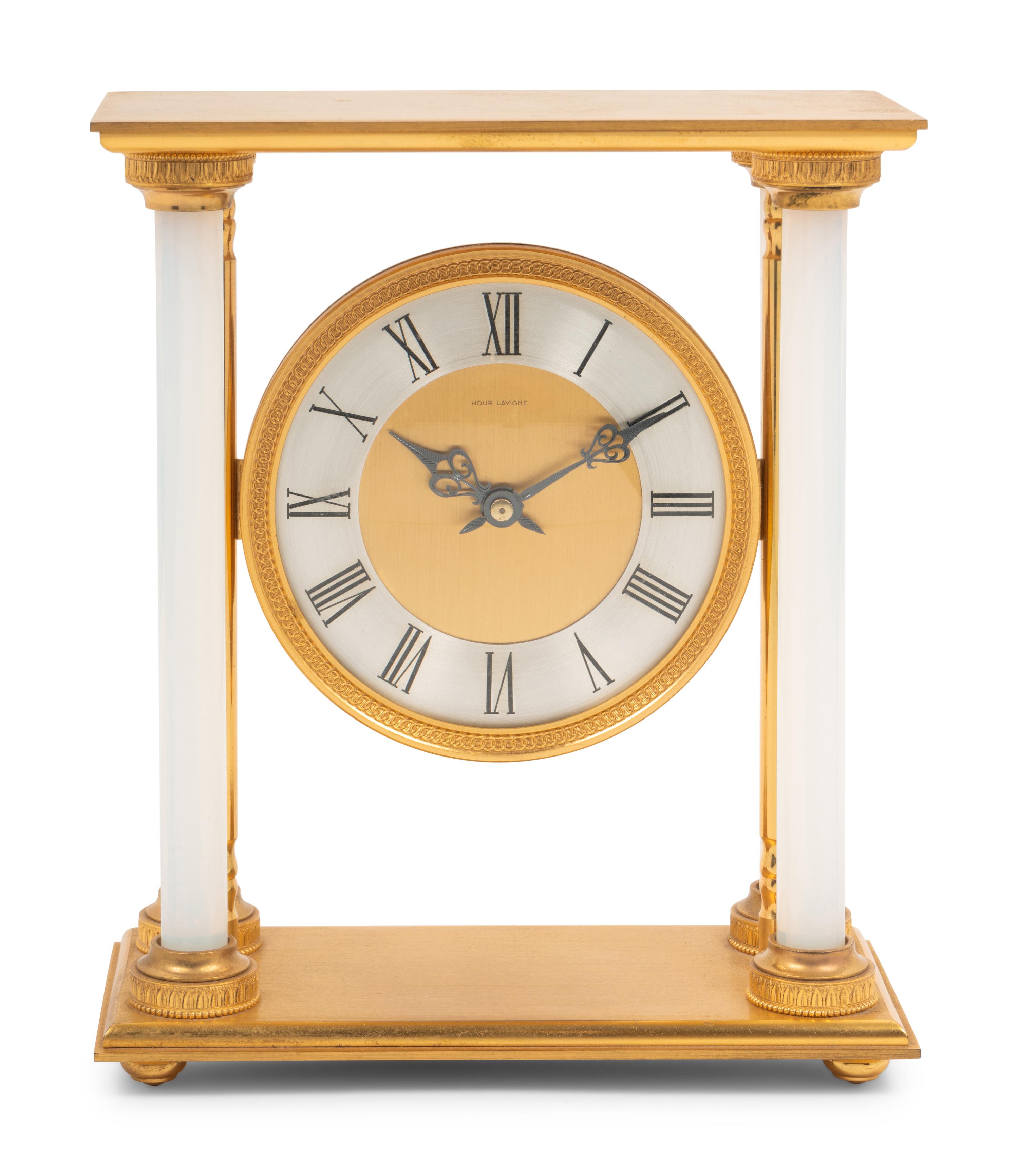 An Hour Lavigne Bronze Portico Clock