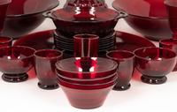 A Collection of Red Glass Table Articles