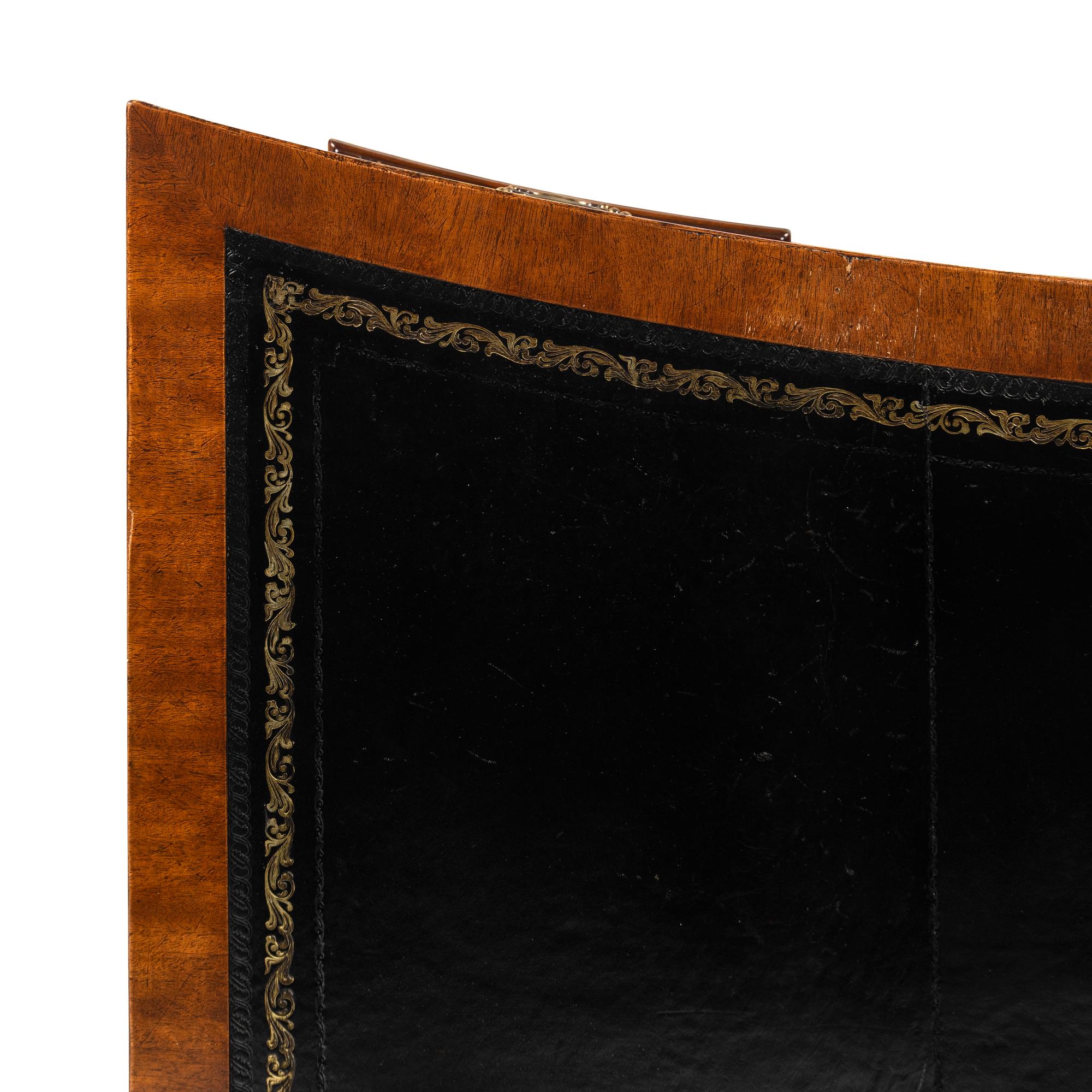 A George III Style Mahogany Pedestal Desk