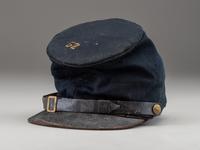 [CIVIL WAR]. 52nd Massachusetts Volunteers forage cap and tinware.