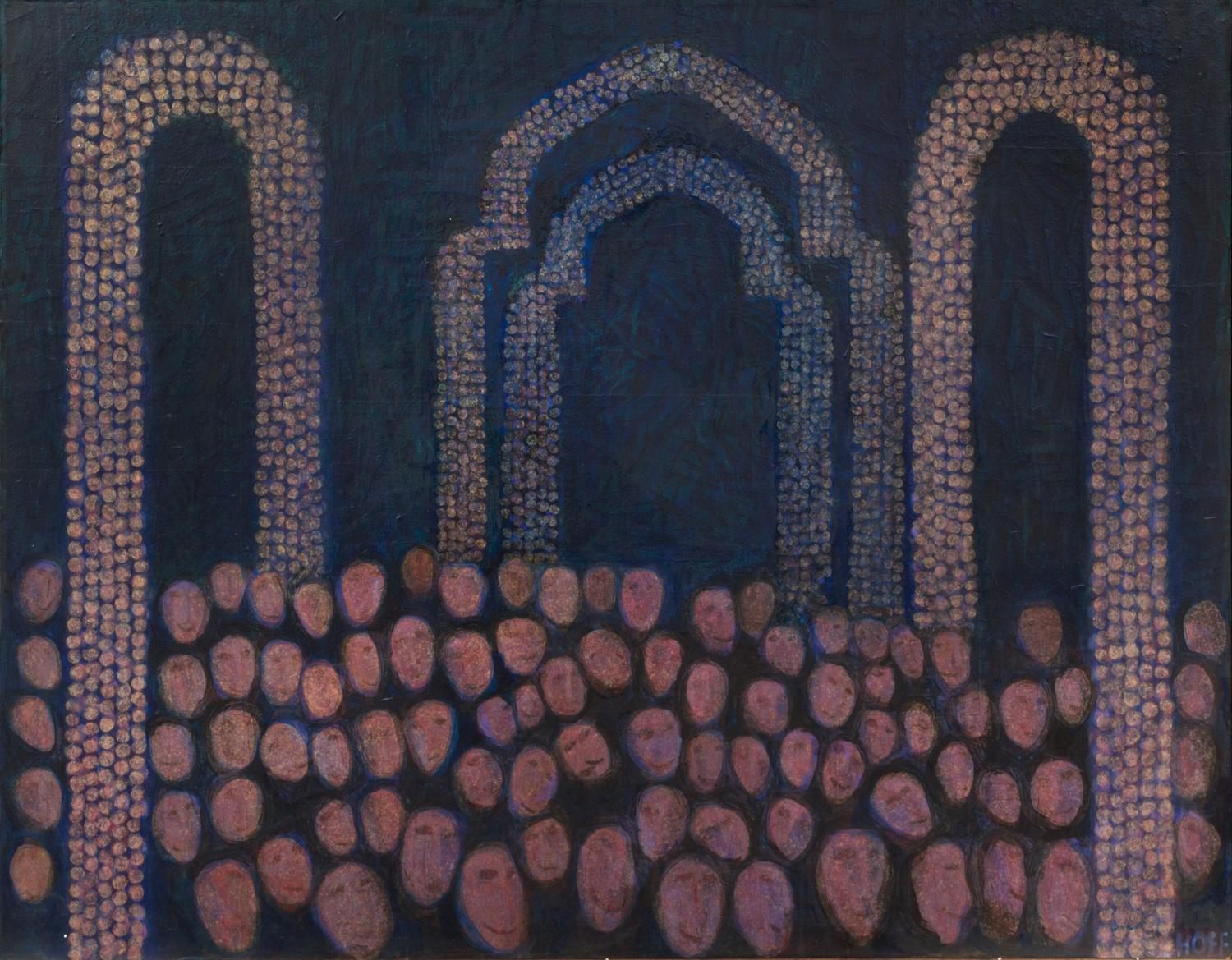 Margo Hoff, (American, 1912-2008), Carnival Night