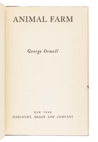 [ORWELL, George (1903-1950) - AMERICAN EDITIONS]. A group of 3 works, comprising: