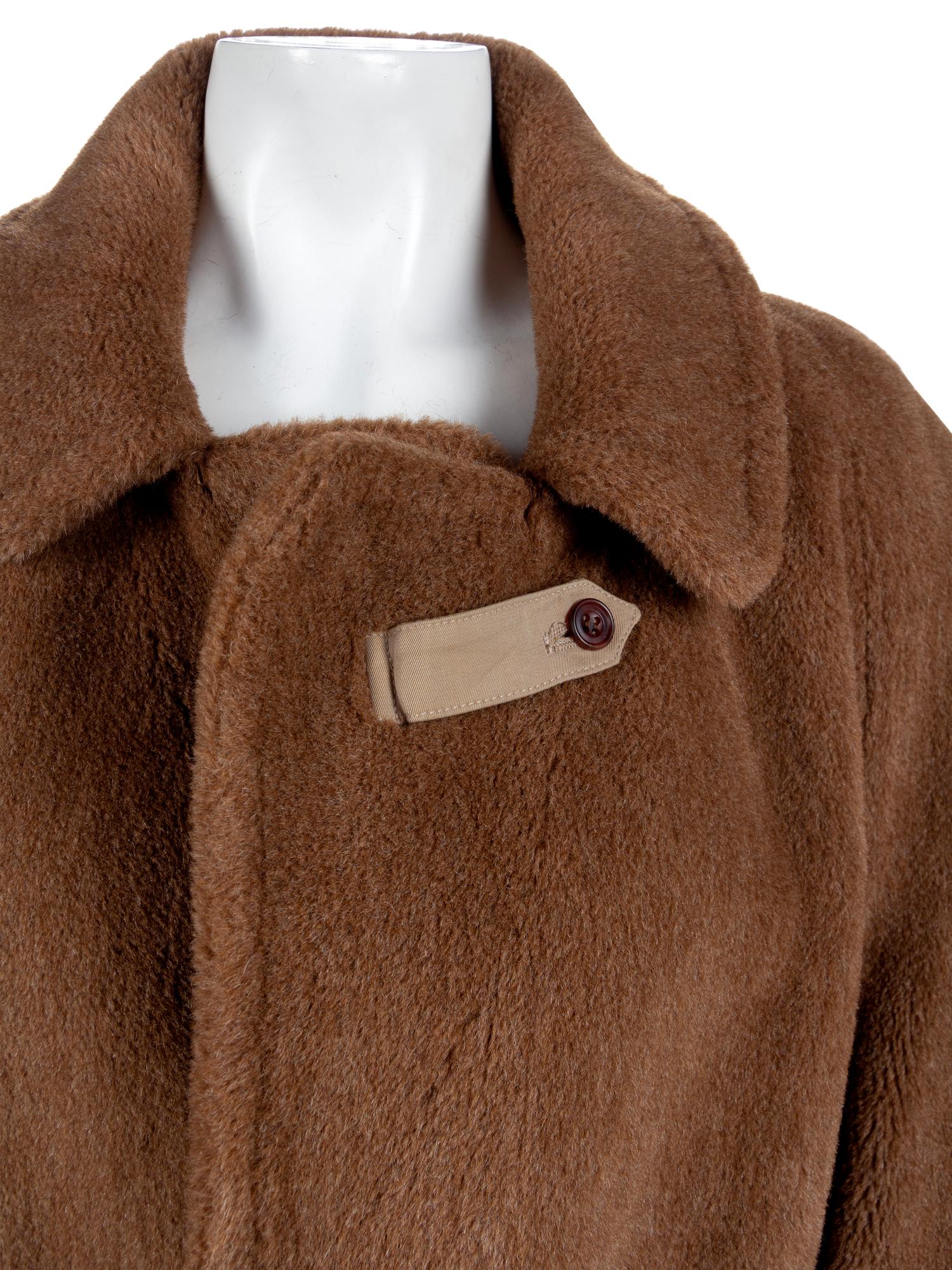 Men's Sulka Brown Alpca Coat, 1980-90s